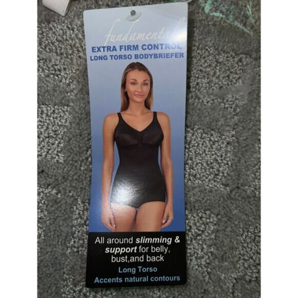 36C Long Tall Torso Shaper Shapewear White Extra Firm Control Compression NEW - Picture 15 of 15